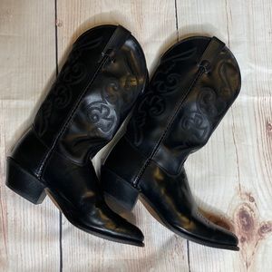Laredo Ladies Black Cowboy Boots Size 9M